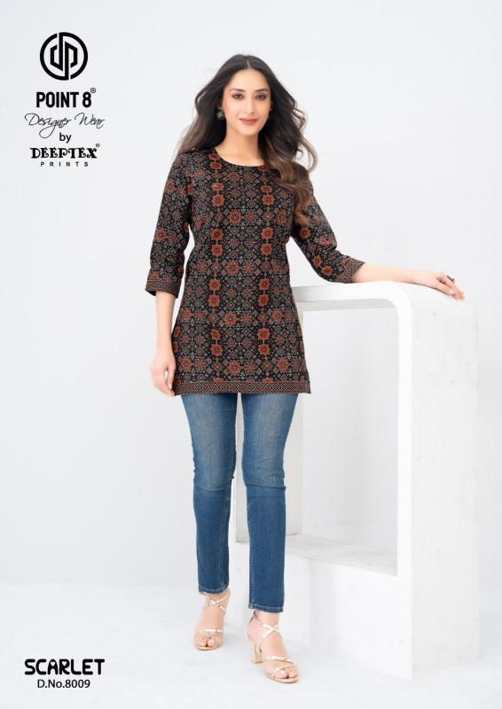 Deeptex scarlet vol-8 wholesale kurti with coat